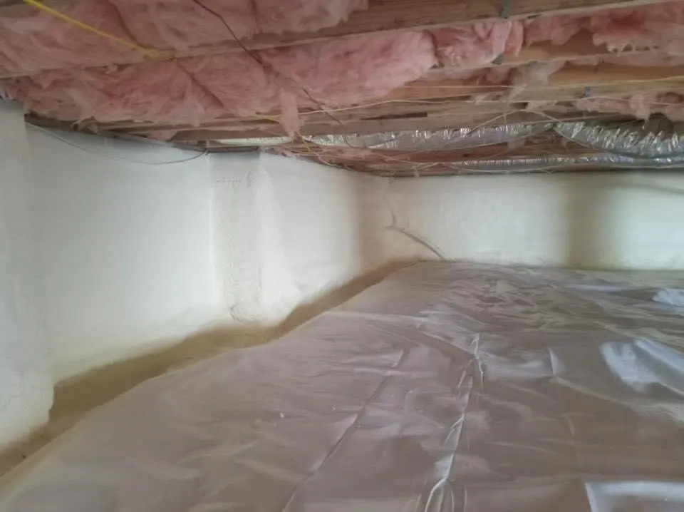 Crawl space encapsulation with closed-cell spray foam for Spray Foam Roofing Repair in Centralia
